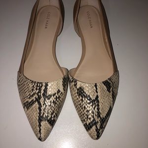 Cole Haan Bambra Flat snakeskin/nude